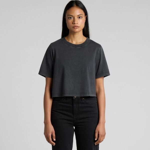 AS Colour - Wo's Stone Wash Heavy Crop Tee Thumbnail